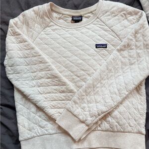 Patagonia Women’s Medium Cotton Quilted Top in Cream